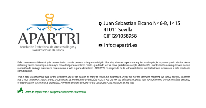 APARTRI | Asociación Profesional de Anestesiólogos y Reanimadores de Triana